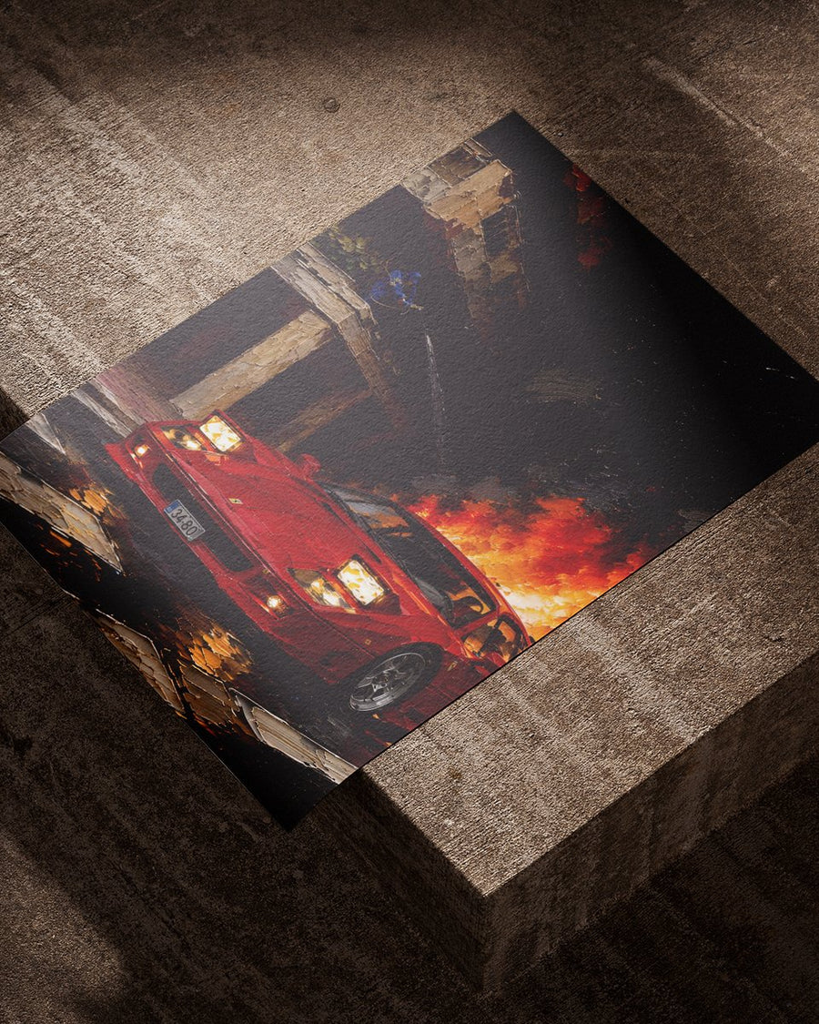 Ferrari F40 — Burning Street