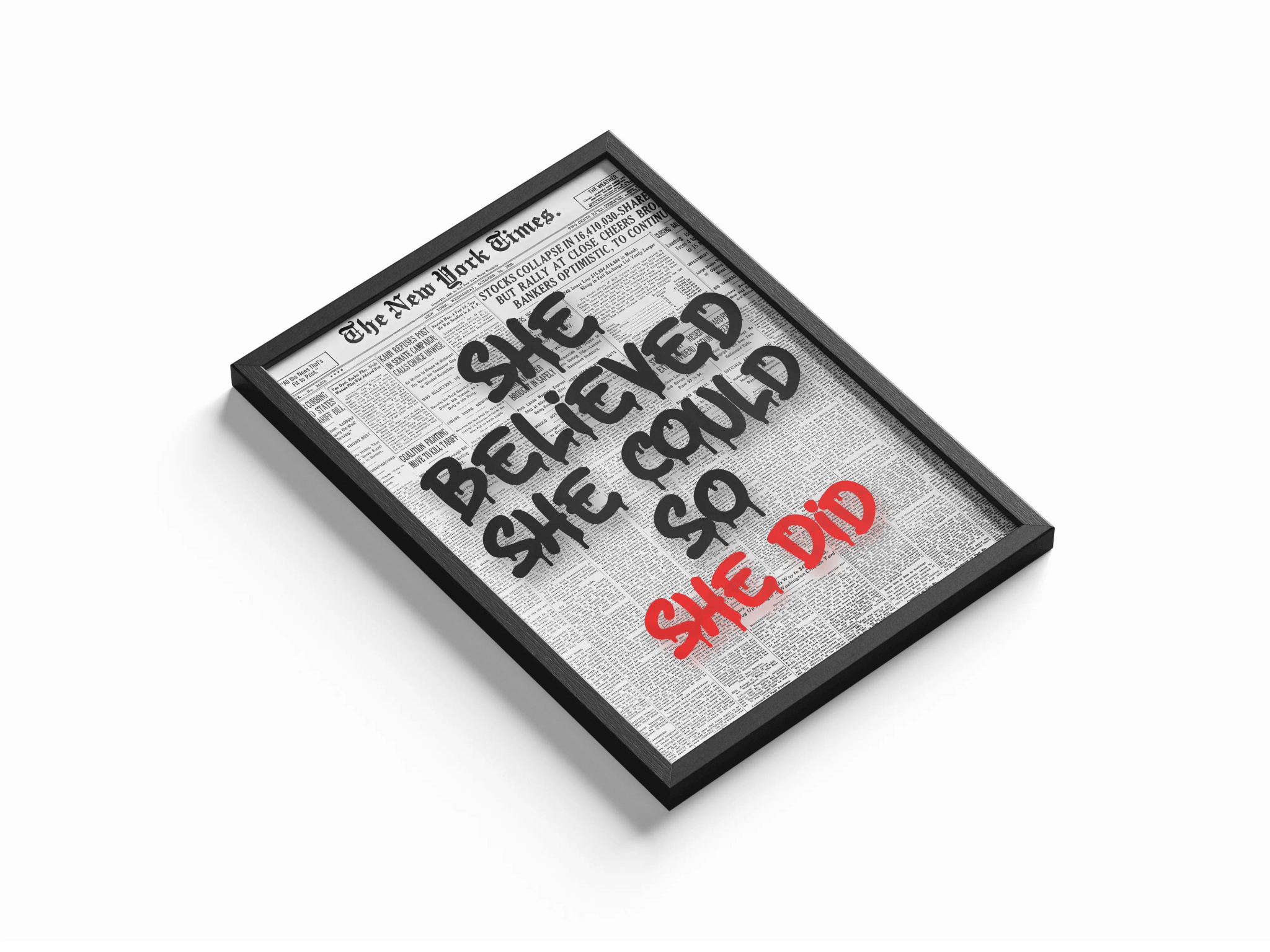 She Believed She Could So She Did poster styled room photo 1