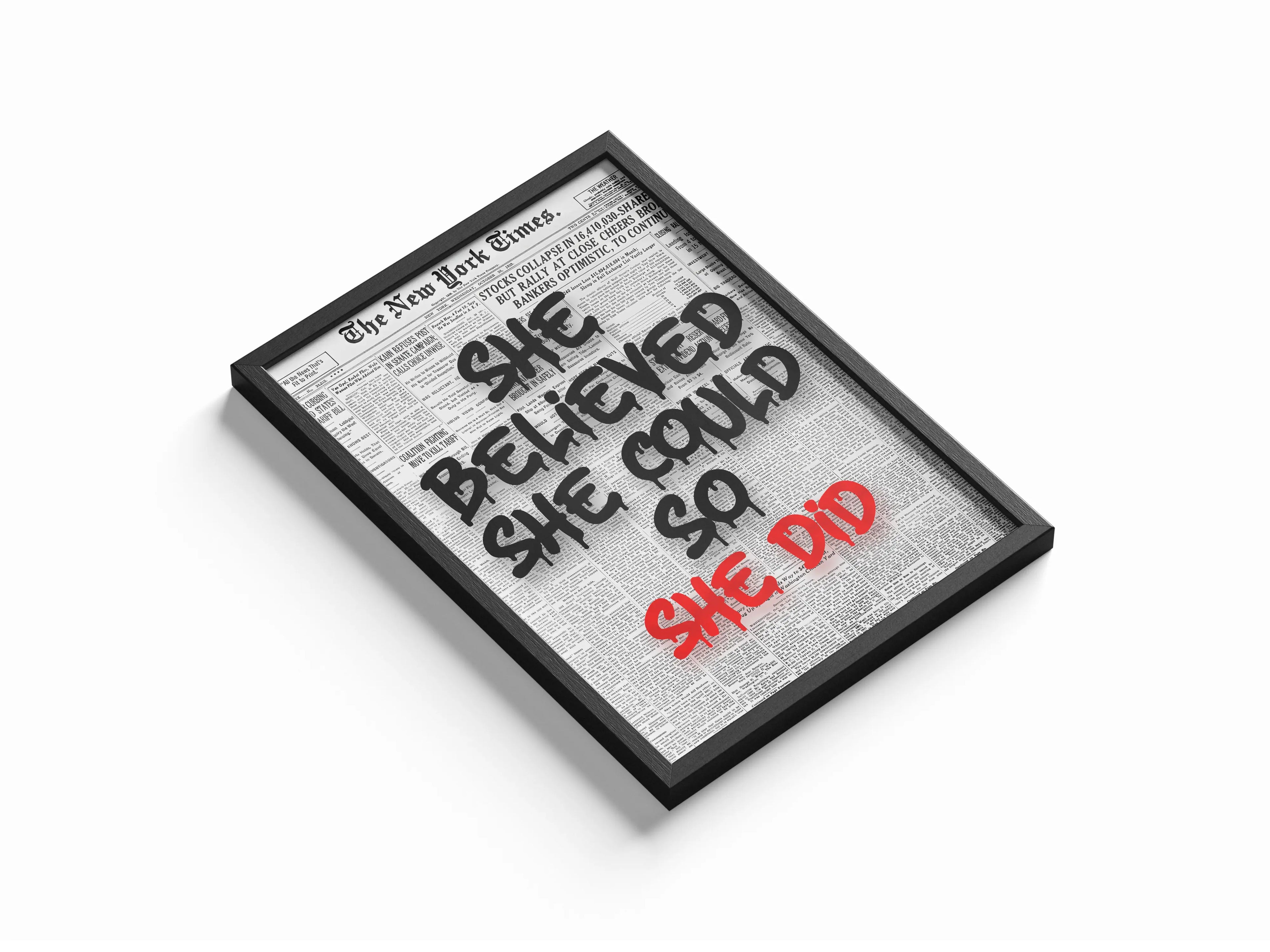 She Believed She Could So She Did Framory Prints