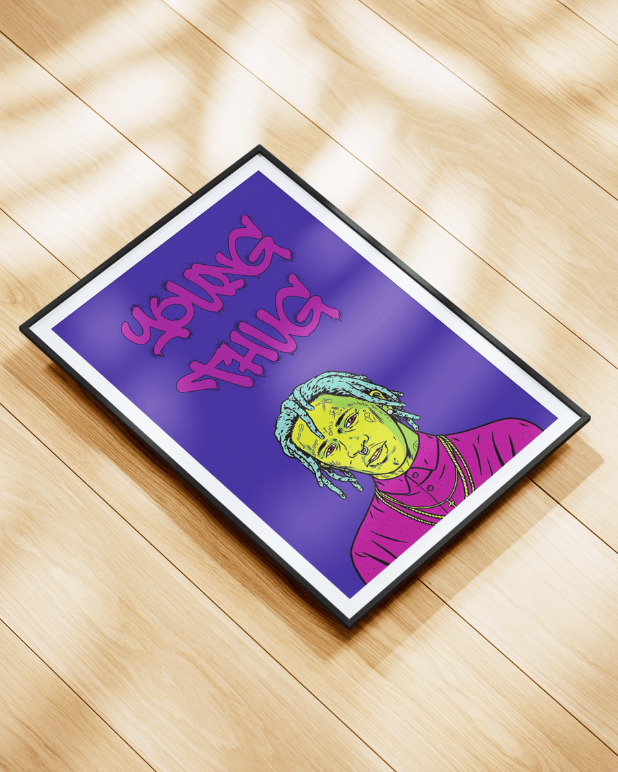 Young Thug poster design close-up