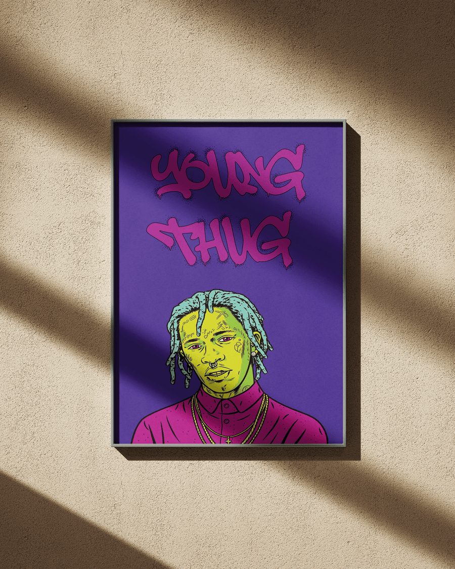 Young Thug poster design close-up