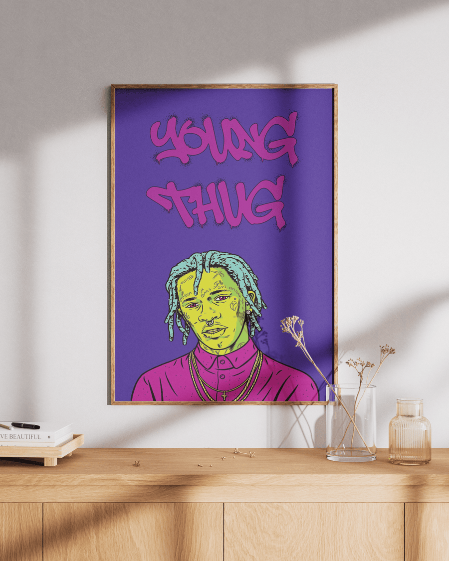 Young Thug poster design close-up