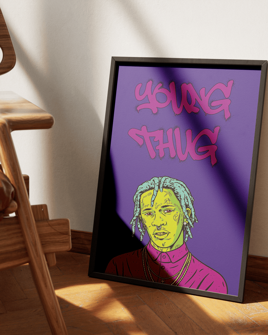 Young Thug poster design close-up