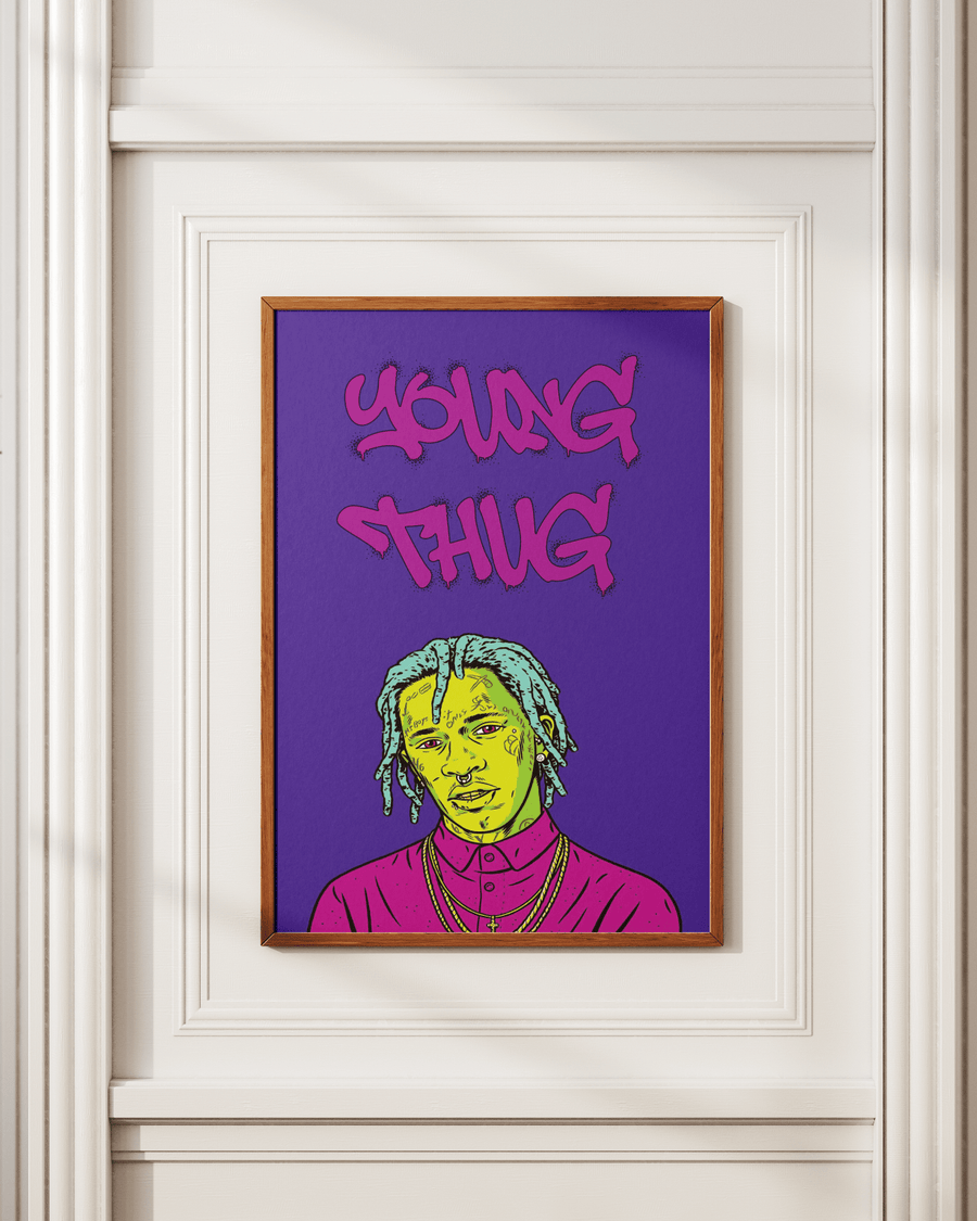 Young Thug poster design close-up