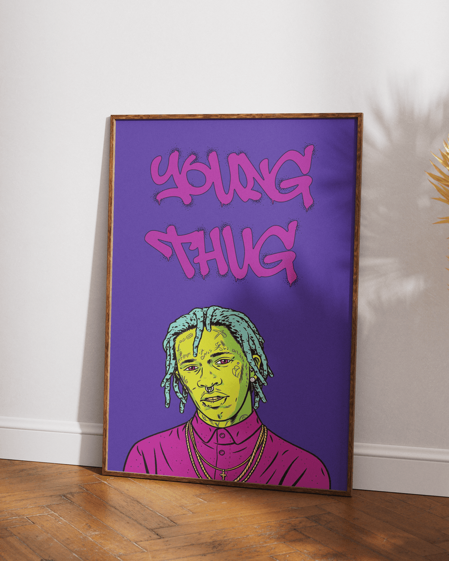 Young Thug poster design close-up