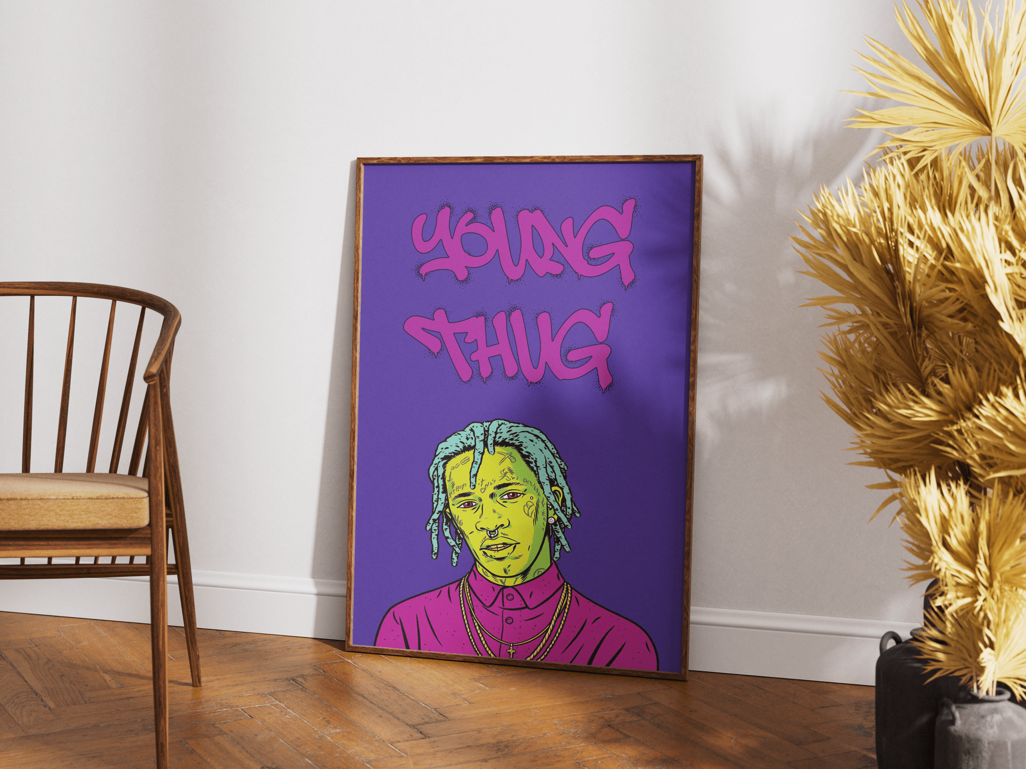 Young Thug poster design close-up