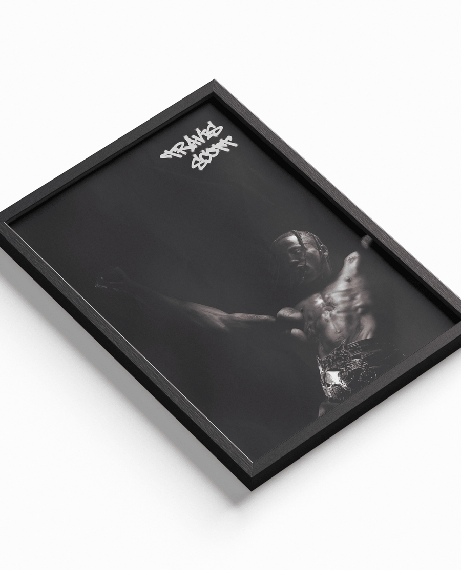 Travis Scott poster design close-up