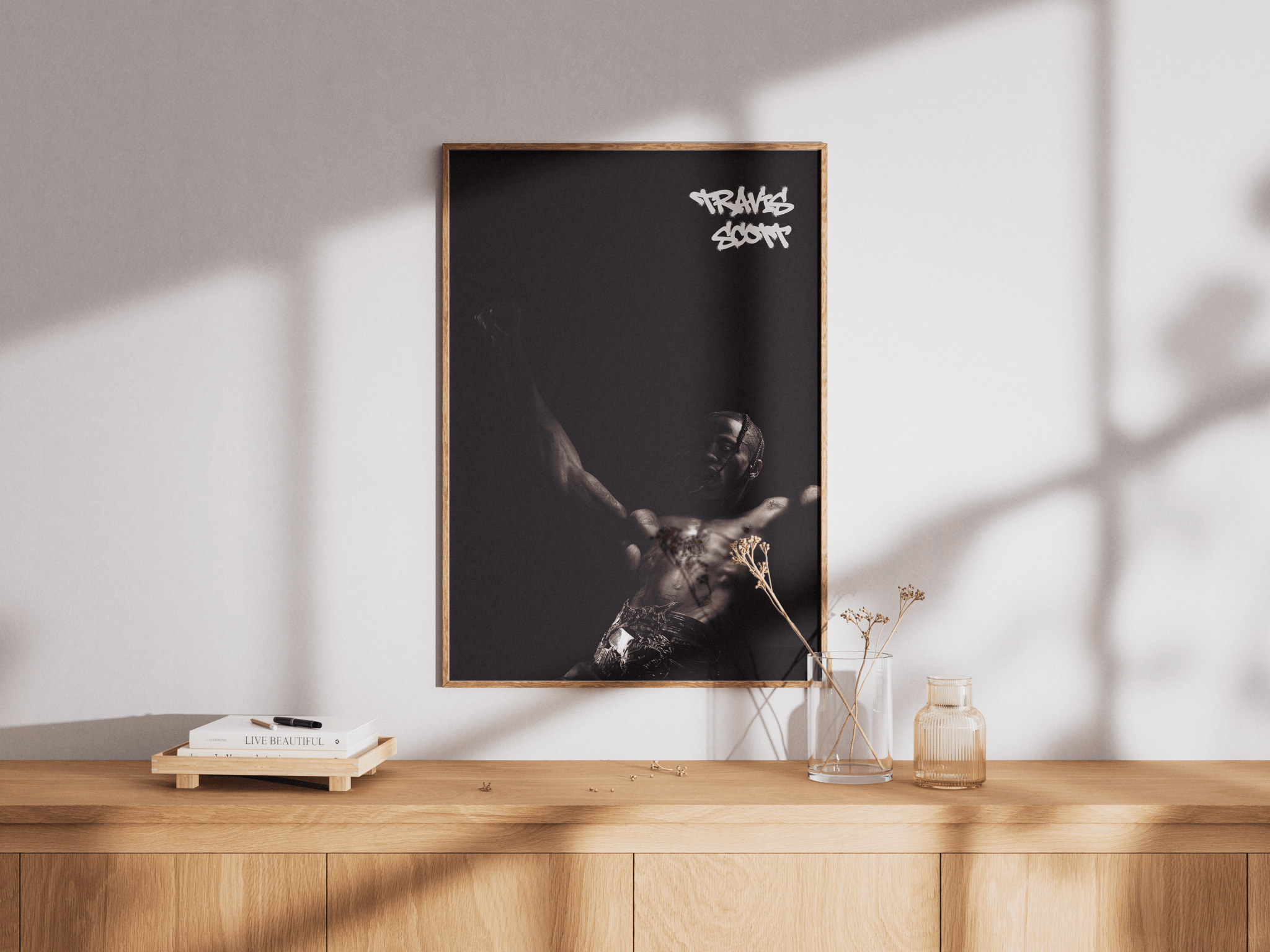 Travis Scott poster design close-up
