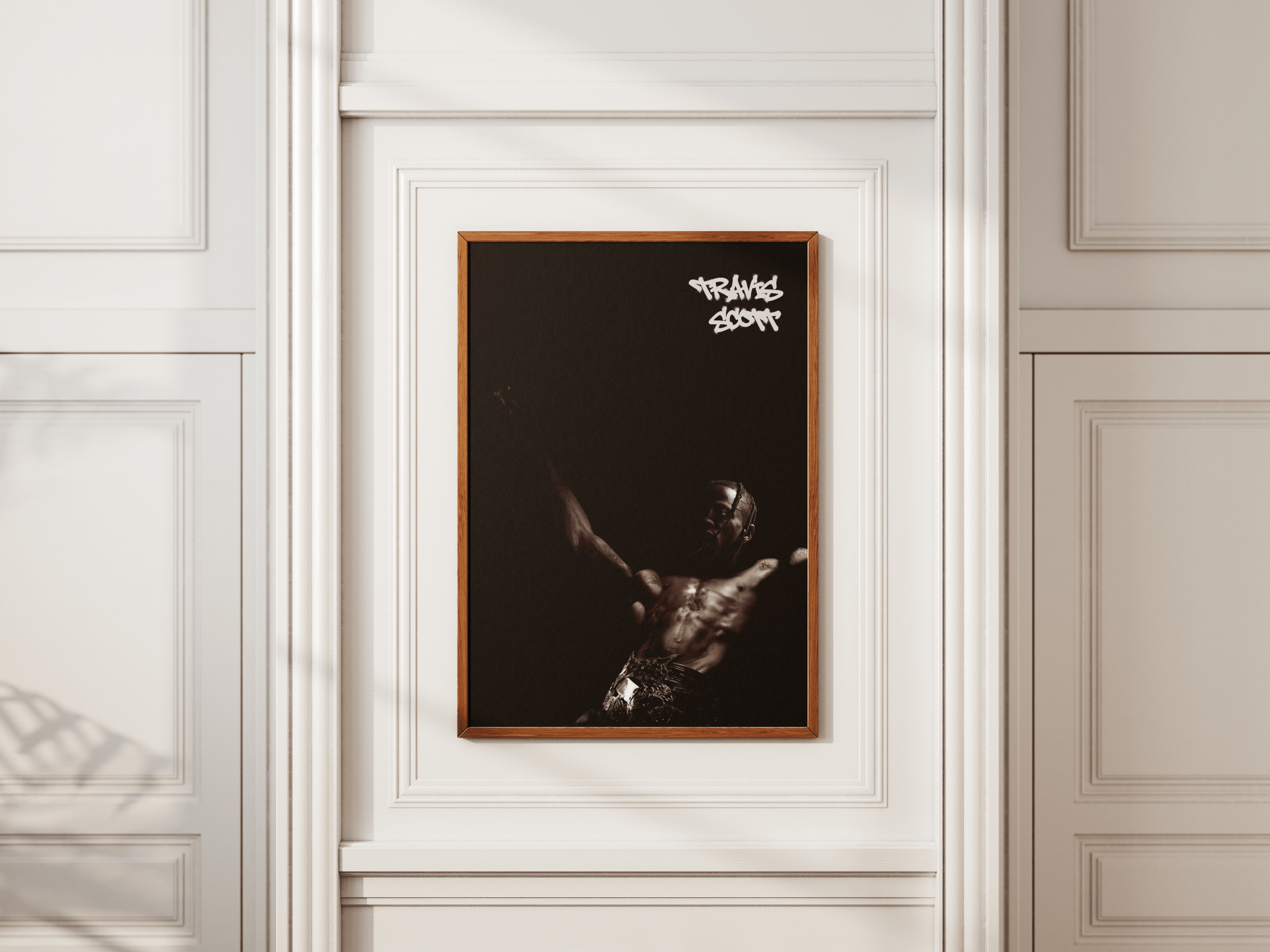 Travis Scott poster design close-up